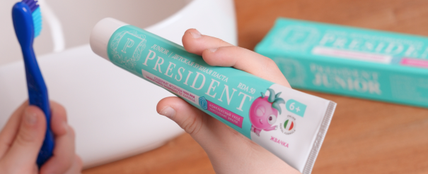 Результаты клинических испытаний детских зубных паст PRESIDENT Земляника и PRESIDENT Жвачка